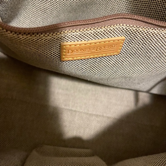 Dooney & Bourke Dark Brown Leather Logo Bag - Picture 4 of 4